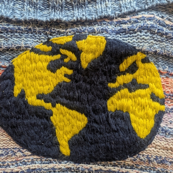 Pilcro Anthropologie Embroidered Earth Boho Cardigan Sweater X Large XL - Picture 8 of 11